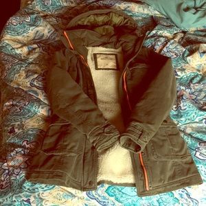 Army Green Hollister Coat
